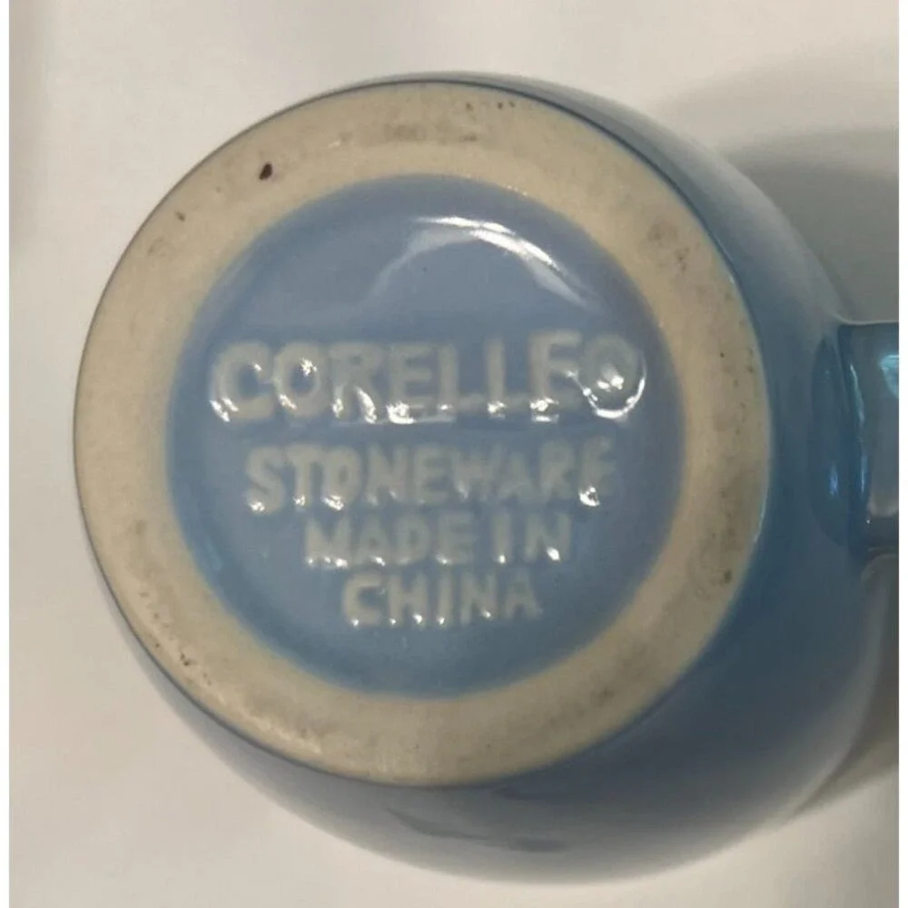 Corelle Stoneware Coffee Mug 10 oz Light Blue‎ Replacement